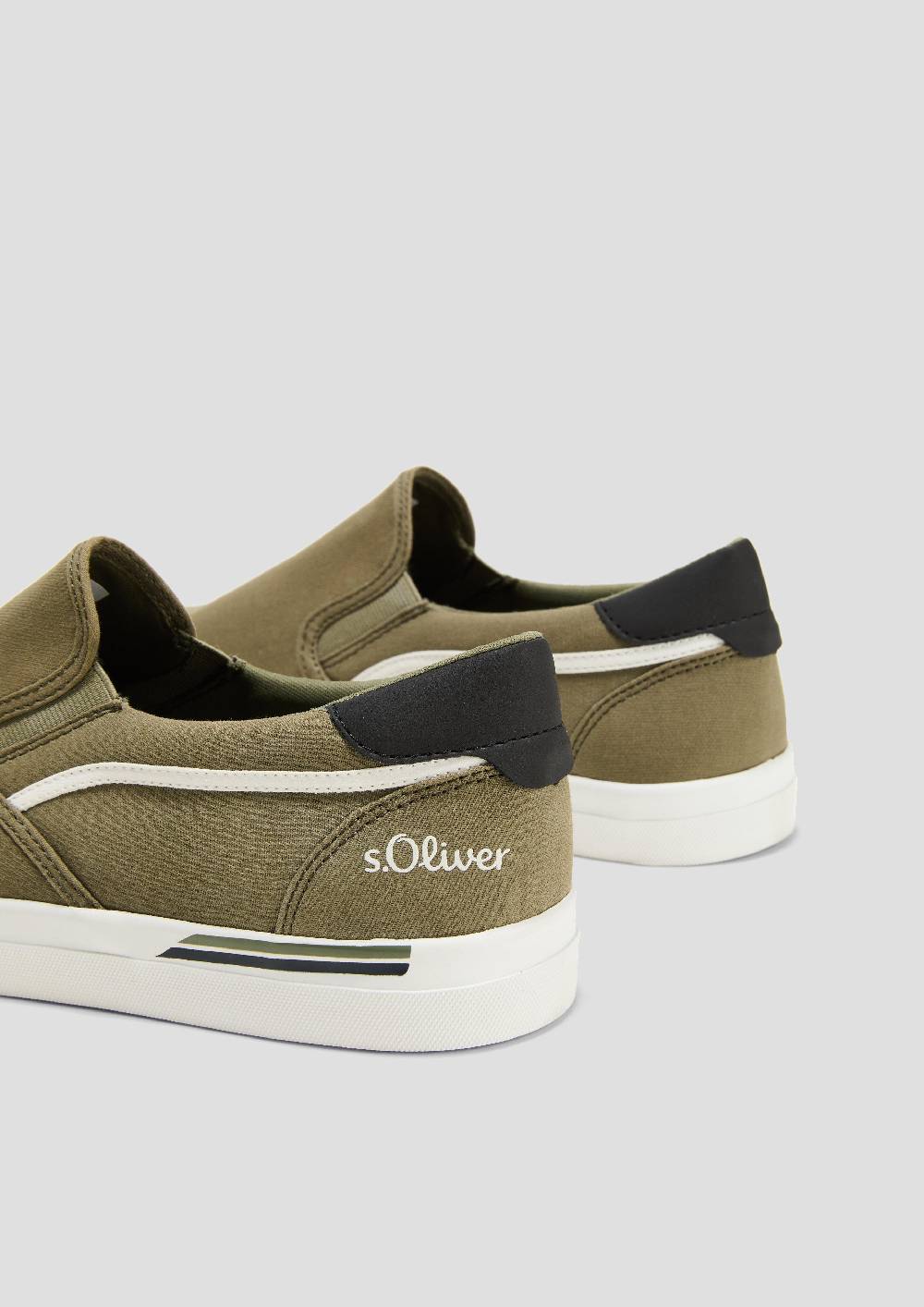 S.Oliver Textil-Slipper mit Gummisohle und Logo-Detail VIP-Rabatte