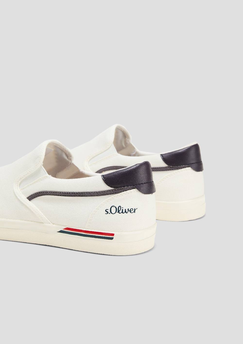 S.Oliver Textil-Slipper mit Gummisohle und Logo-Detail Tiefpreis