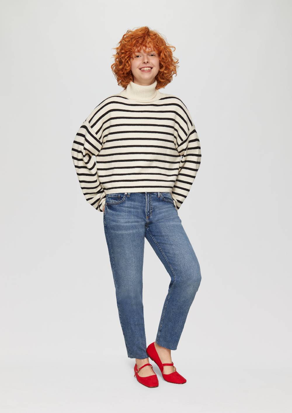 S.Oliver Cropped-Jeans Catie / Slim Fit / Mid Rise / Straight Leg zollfrei