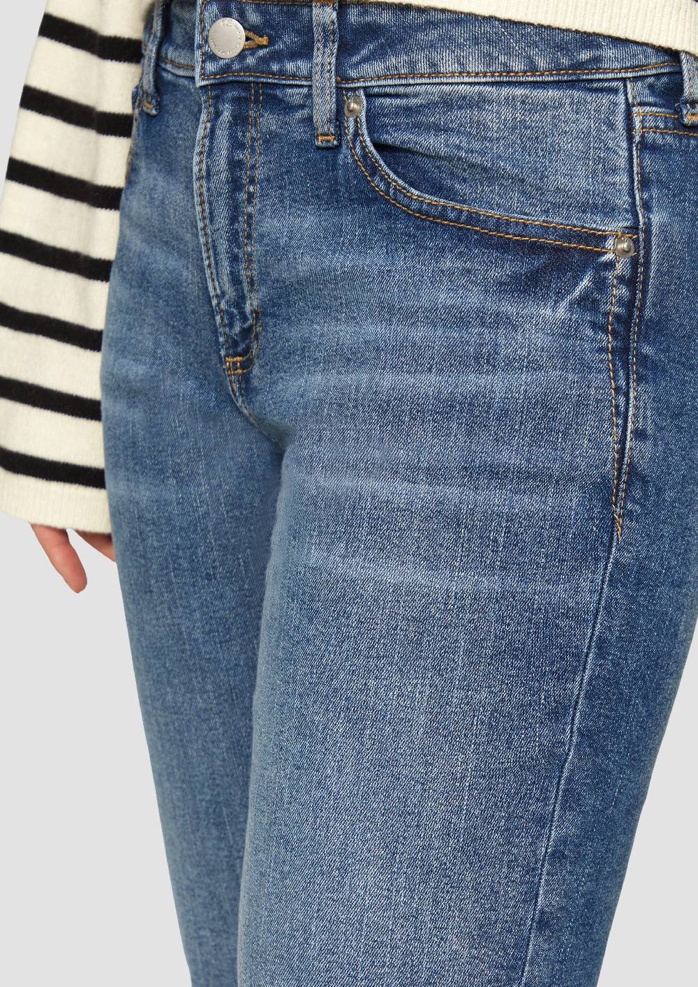 S.Oliver Cropped-Jeans Catie / Slim Fit / Mid Rise / Straight Leg zollfrei