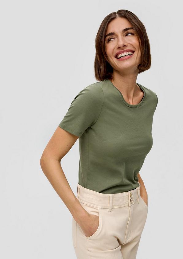 S.Oliver Jerseyshirt mit Rundhalsausschnitt im Angebot