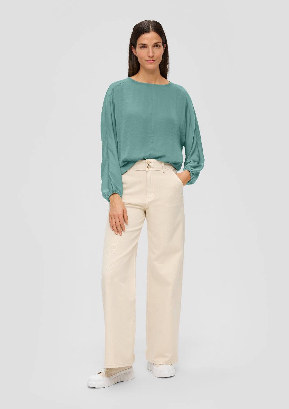 S.Oliver Satinbluse im Loose Fit Sonderangebot