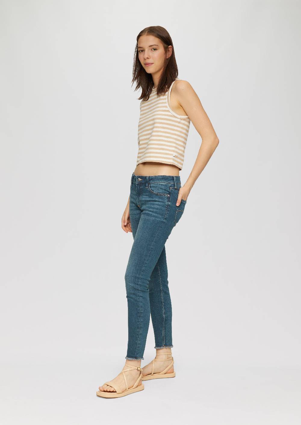 S.Oliver Ankle-Jeans Sadie / Mid Rise / Skinny Leg / Super Stretch Rabatt