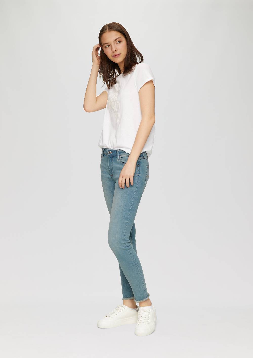 S.Oliver Ankle-Jeans Sadie / Mid Rise / Skinny Leg / Super Stretch Günstig kaufen
