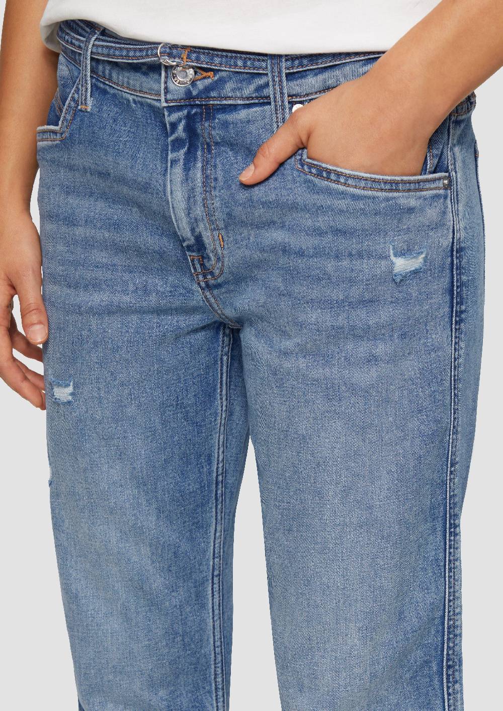 S.Oliver Cropped Jeans Karolin / Regular Fit / Mid Rise / Straight Leg Großer Ausverkauf