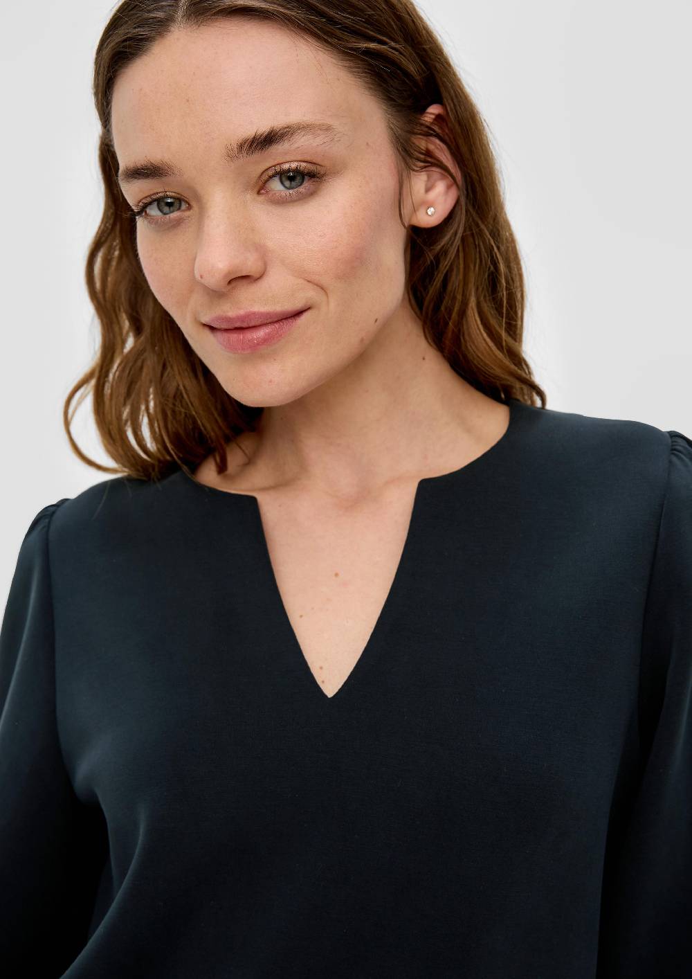 S.Oliver Langarmshirt mit Tunika-Ausschnitt Begrenztes Angebot