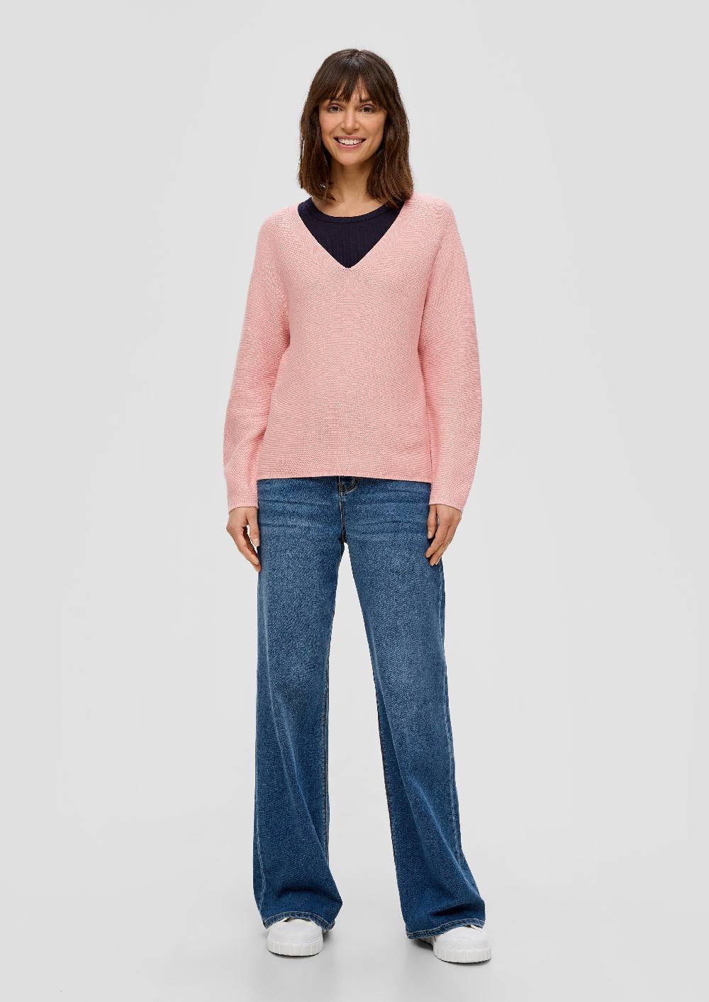S.Oliver Strickpullover mit V-Ausschnitt Black Friday