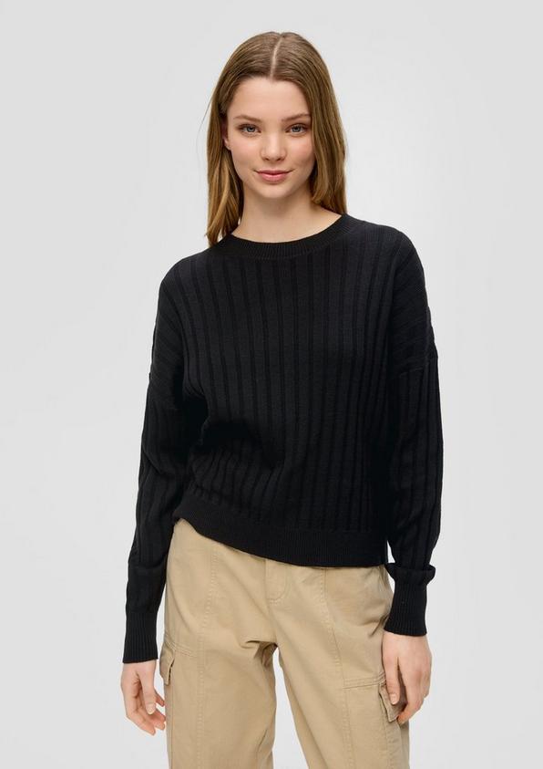 S.Oliver Weicher Strickpullover aus Baumwollmix Lagerräumung