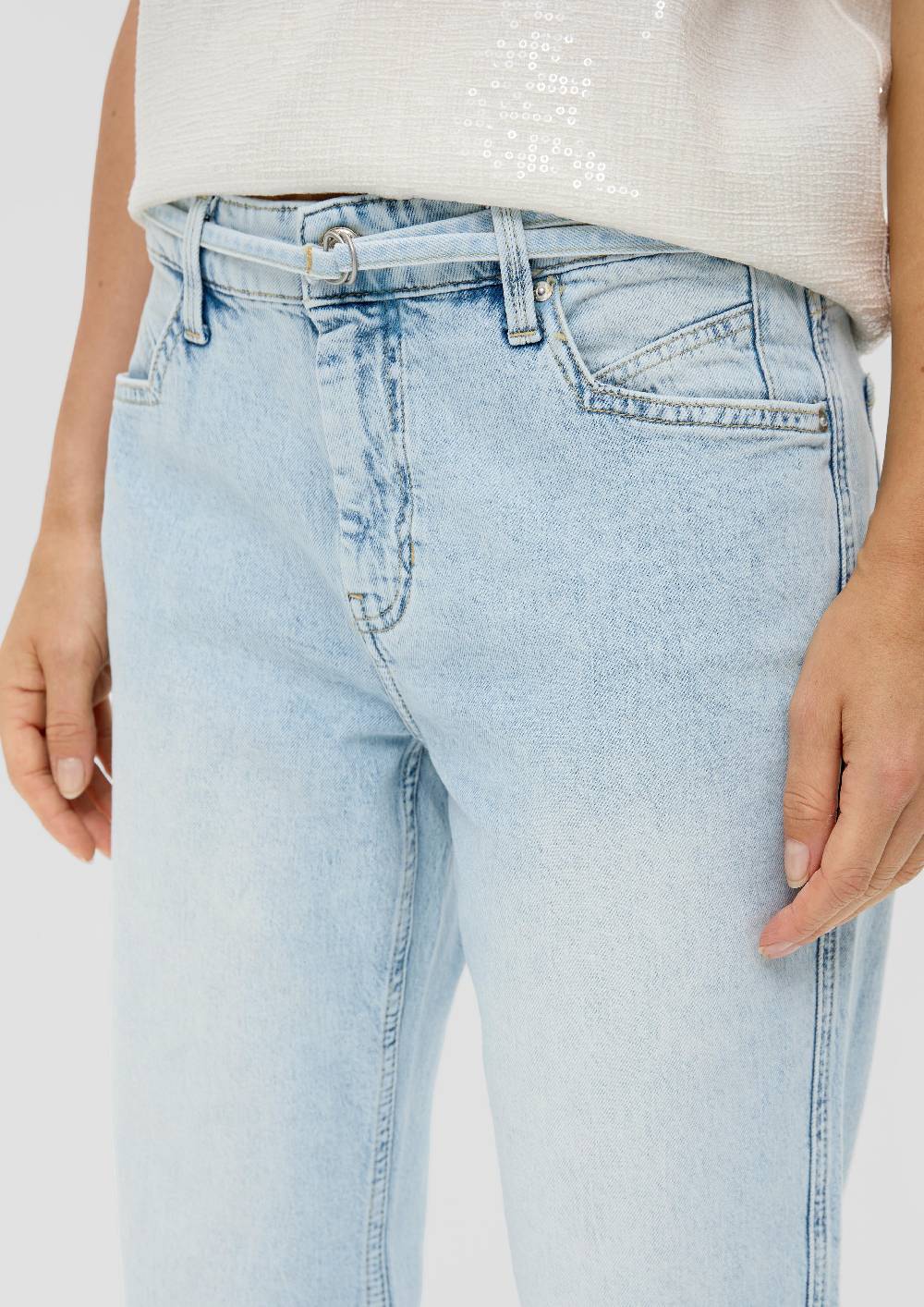 S.Oliver Cropped-Jeans Karolin / Regular Fit / Mid Rise / Straight Leg Große Rabatte