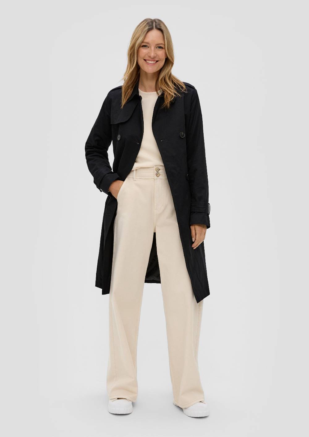 S.Oliver Langer Trench-Coat Begrenzte Freigabe