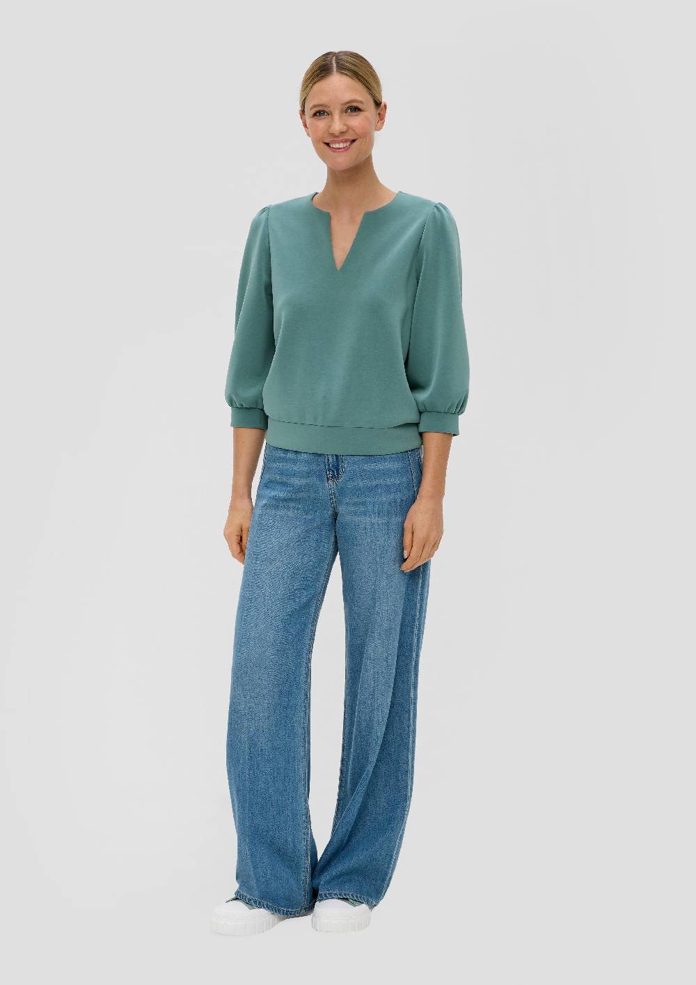 S.Oliver Langarmshirt mit Tunika-Ausschnitt Letzte 2 Tage