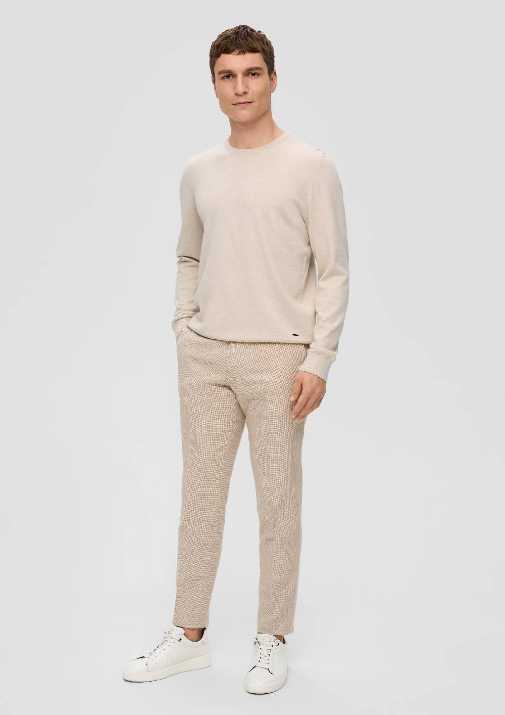 S.Oliver Strickpullover aus Seide mit Crew Neck Bis zu 50% Rabatt