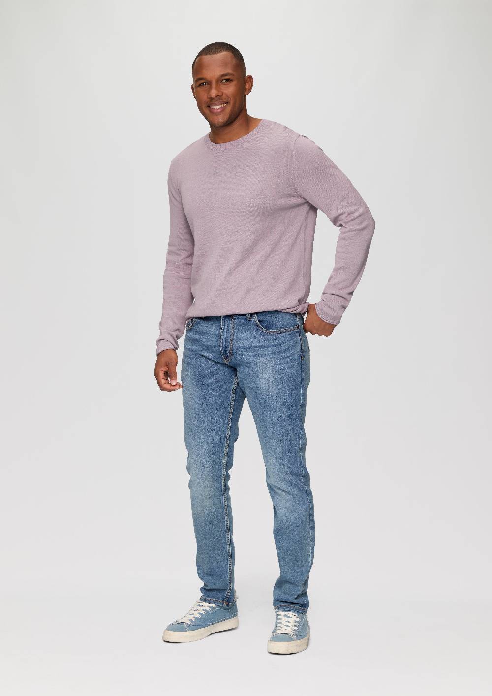 S.Oliver Strickpullover mit Rollsaum und Wascheffekt Bis zu 60% Rabatt