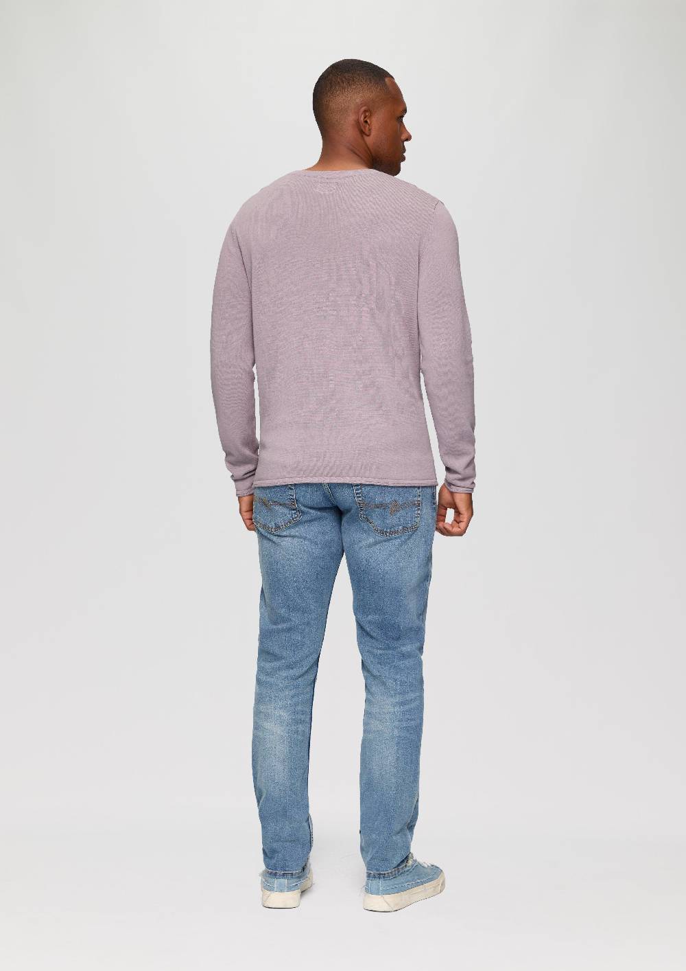 S.Oliver Strickpullover mit Rollsaum und Wascheffekt Bis zu 60% Rabatt