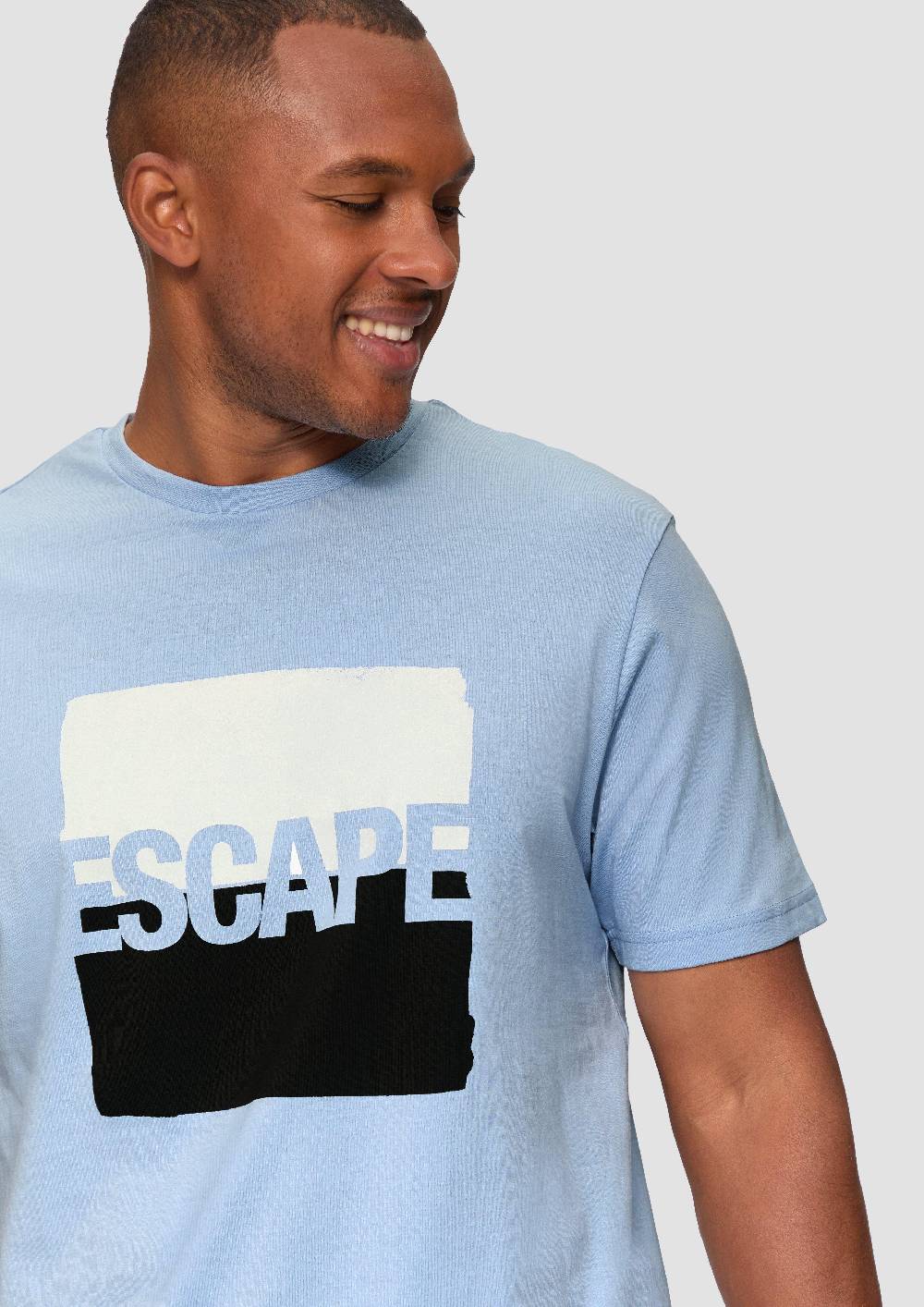 S.Oliver T-Shirt aus Jersey mit Frontprint Vierteljährliche Förderung