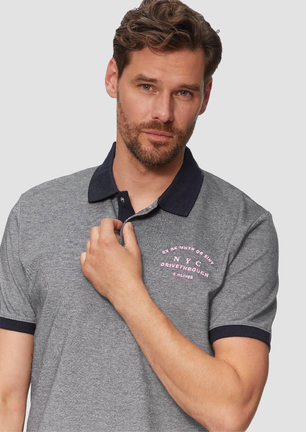 S.Oliver Poloshirt aus Baumwollpiqué mit Kontrast-Details Bis zu 55% Rabatt