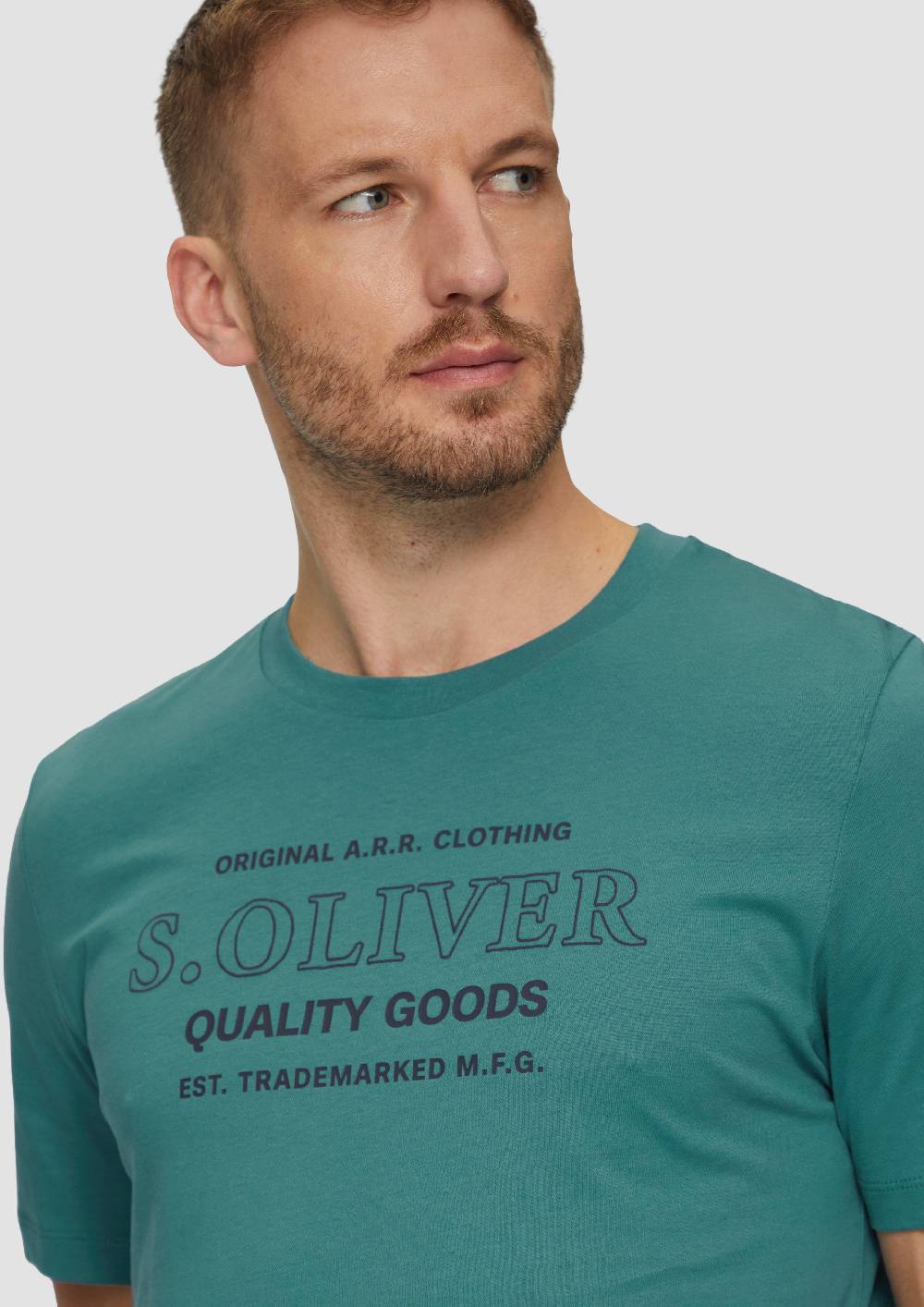 S.Oliver T-Shirt mit Logo-Motiven aus reiner Baumwolle Riesige Rabatte