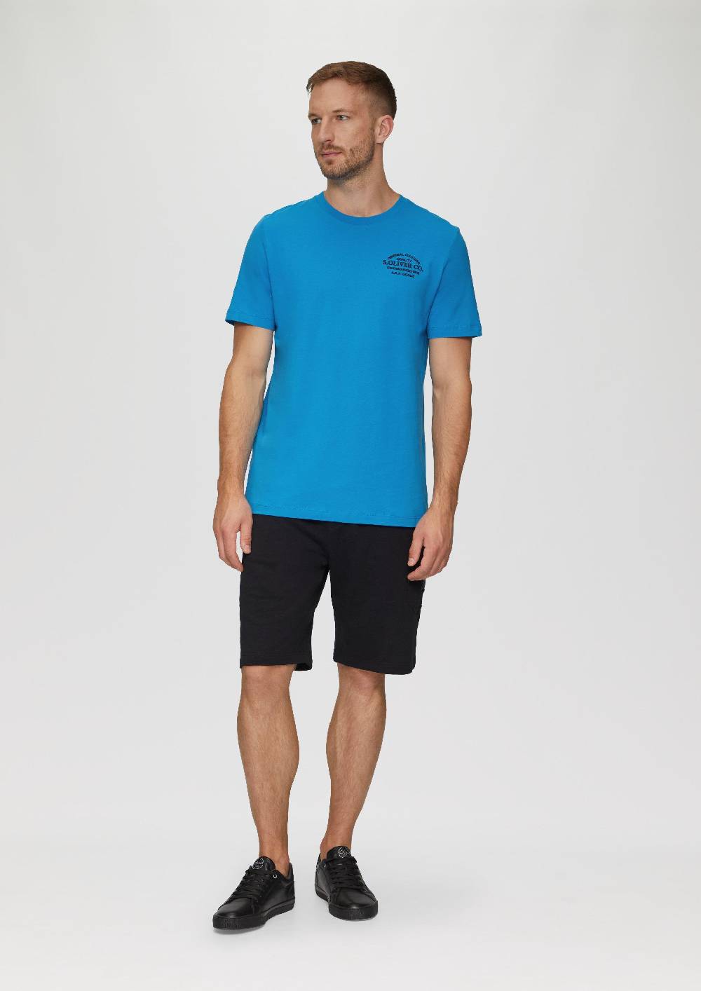 S.Oliver T-Shirt mit Logo-Motiven aus reiner Baumwolle 50% Rabatt mit kostenlosem Versand