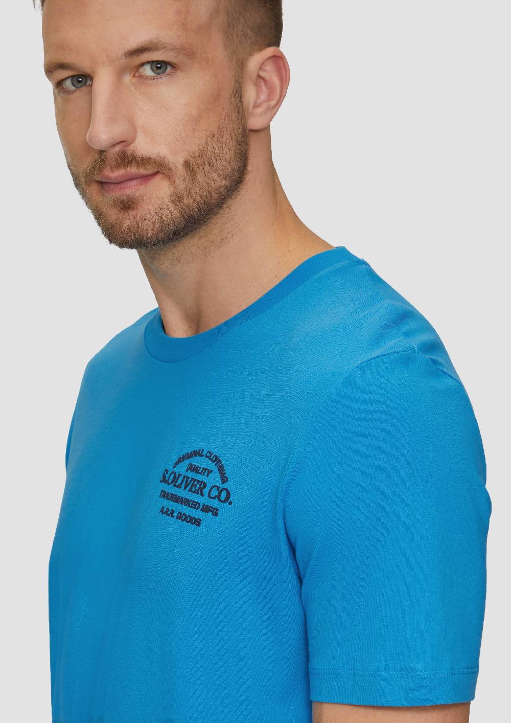 S.Oliver T-Shirt mit Logo-Motiven aus reiner Baumwolle 50% Rabatt mit kostenlosem Versand