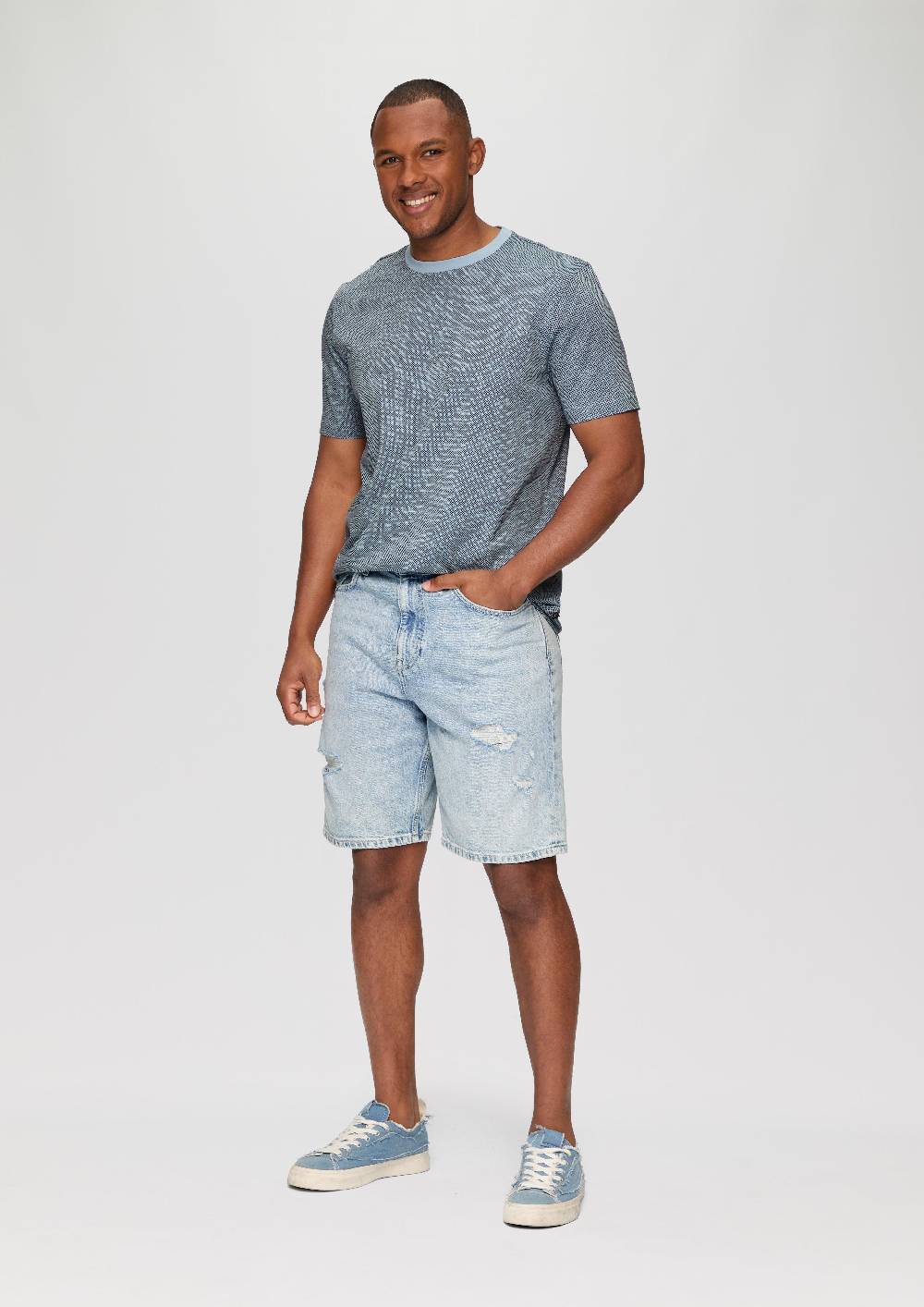 S.Oliver T-Shirt mit All-over-Print zollfrei