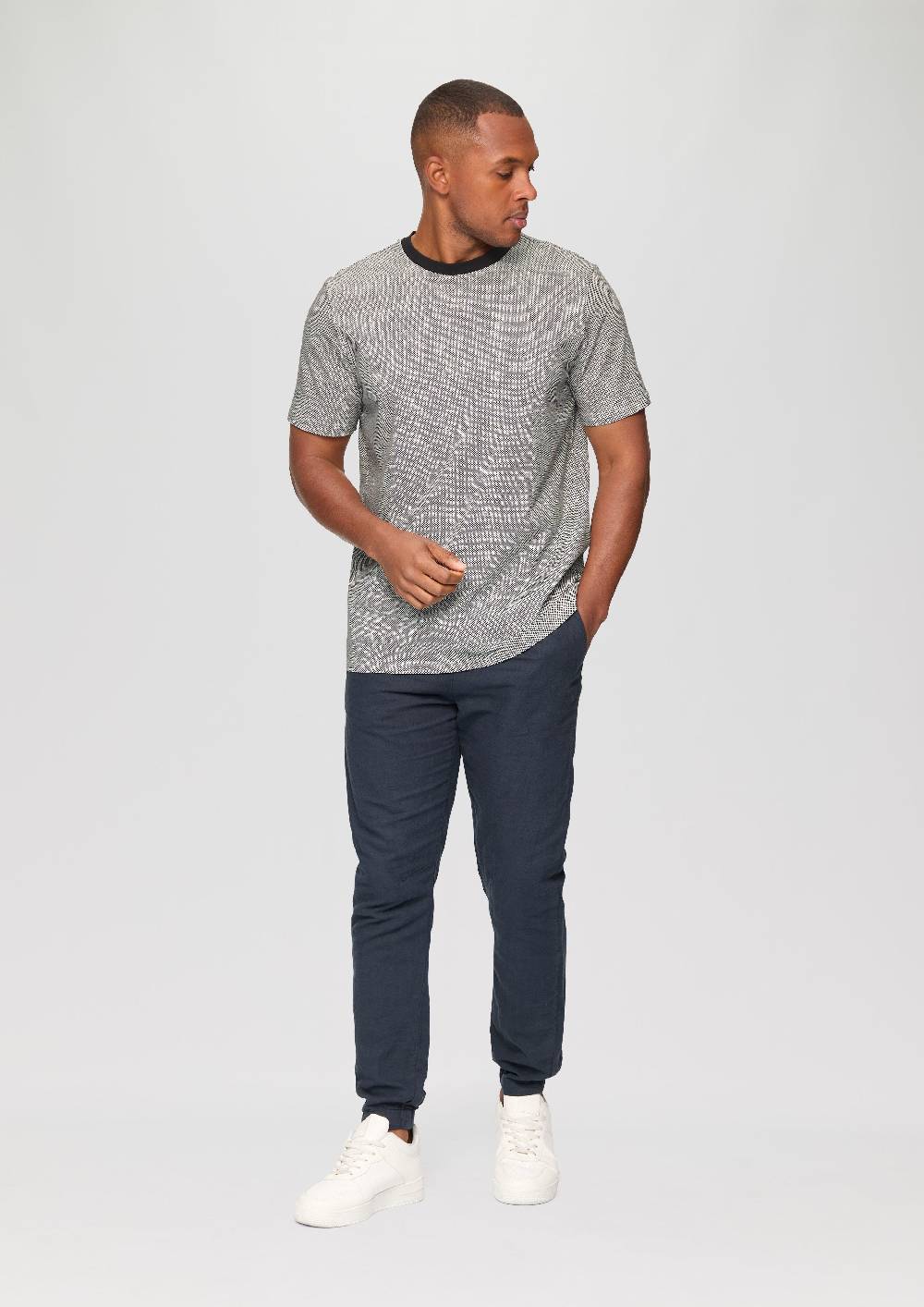 S.Oliver T-Shirt mit All-over-Print 50% Rabatt für begrenzte Zeit