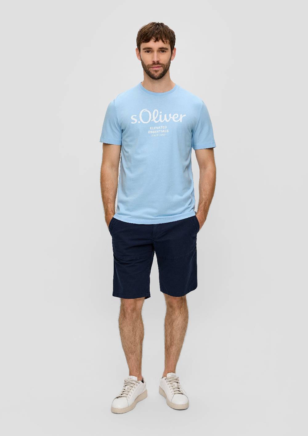 S.Oliver T-Shirt aus Baumwolle mit Label-Print Outlet