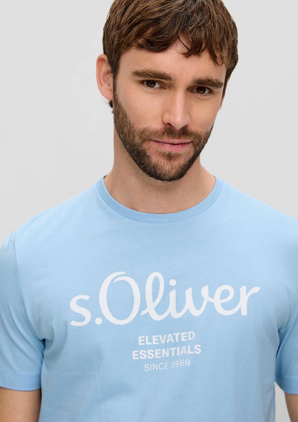 S.Oliver T-Shirt aus Baumwolle mit Label-Print Outlet