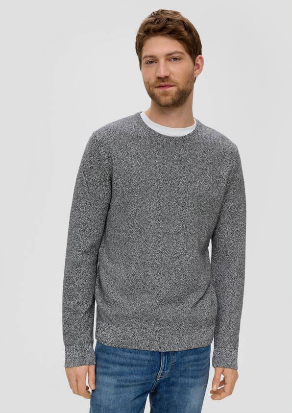 S.Oliver Feinstrickpullover mit Crew Neck Auslauf