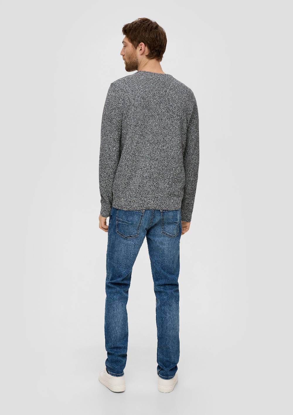 S.Oliver Feinstrickpullover mit Crew Neck Auslauf