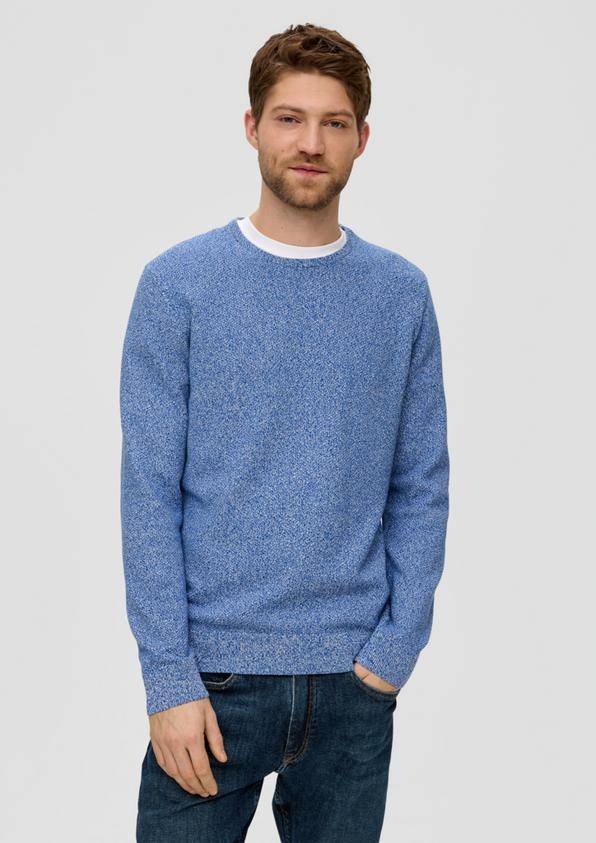 S.Oliver Feinstrickpullover mit Crew Neck Verkauf