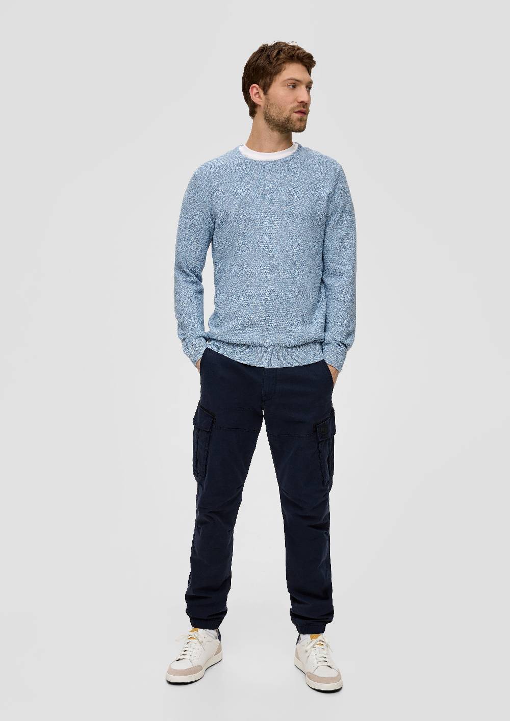 S.Oliver Feinstrickpullover mit Crew Neck Angebote