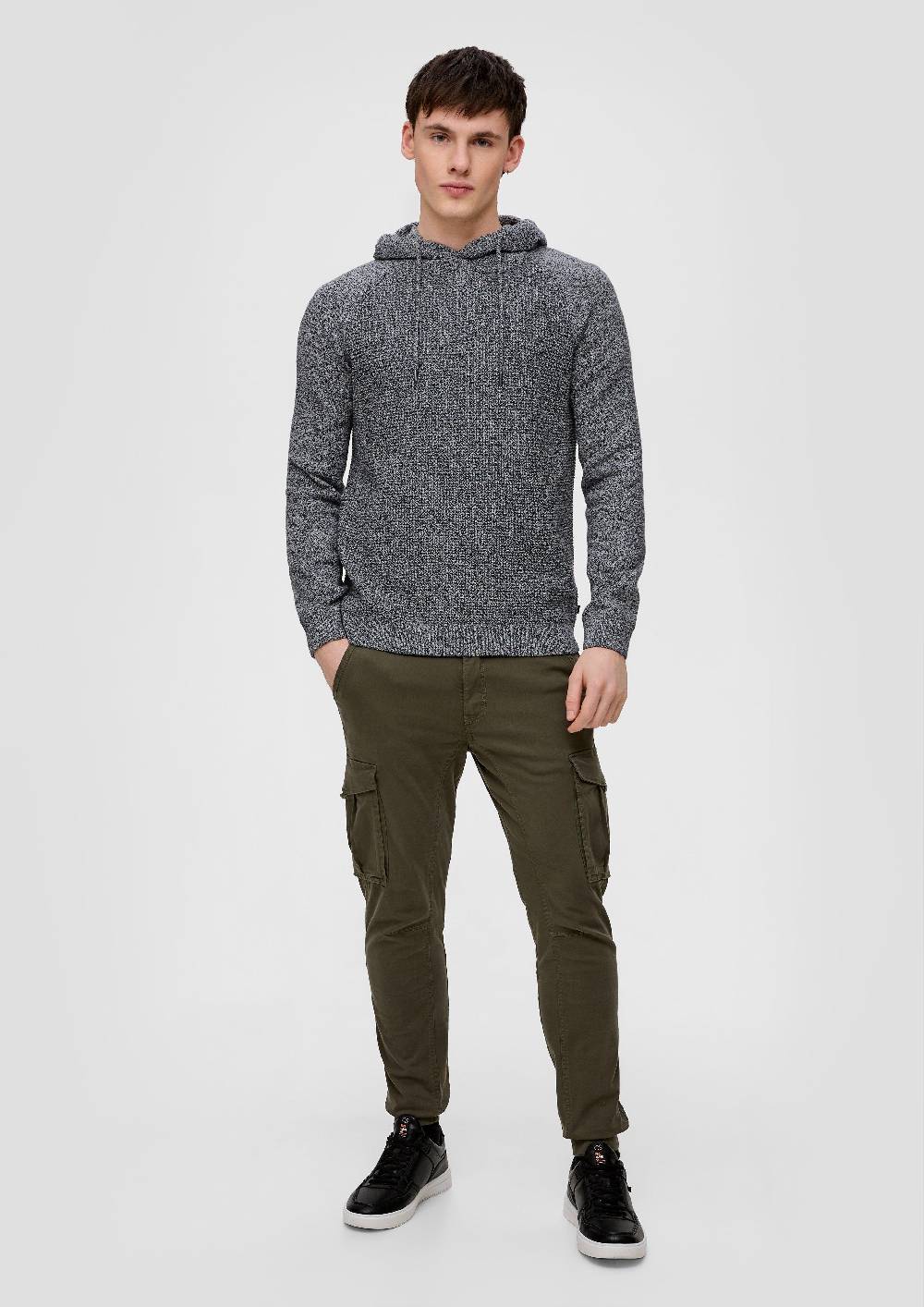 S.Oliver Strickpullover mit Kapuze Schlussverkauf