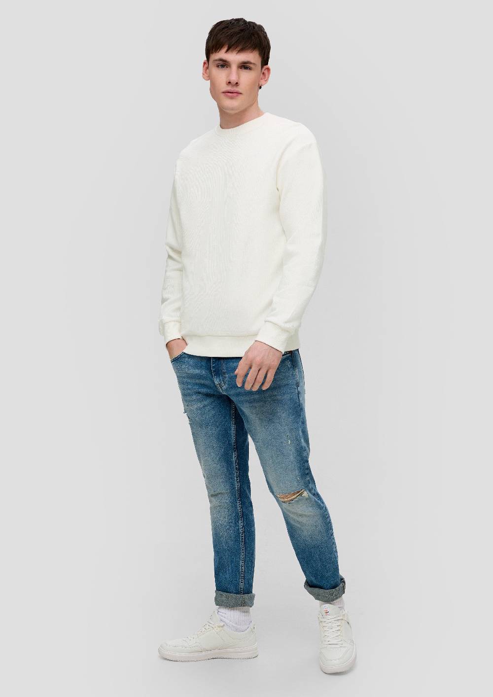 S.Oliver Sweatshirt mit Rippstruktur Meist gekauft