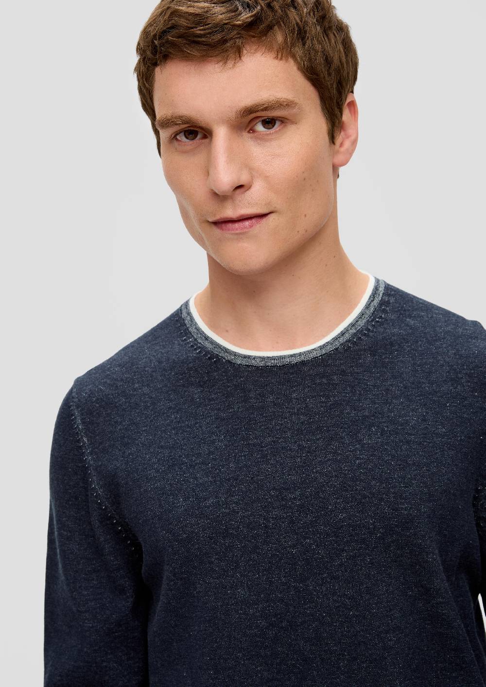 S.Oliver Strickpullover in melierter Optik Kostenloser Versand