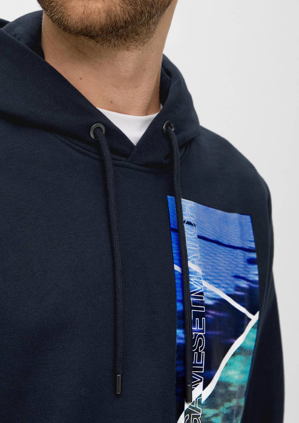 S.Oliver Kapuzensweater mit Labelprint Sonderangebot
