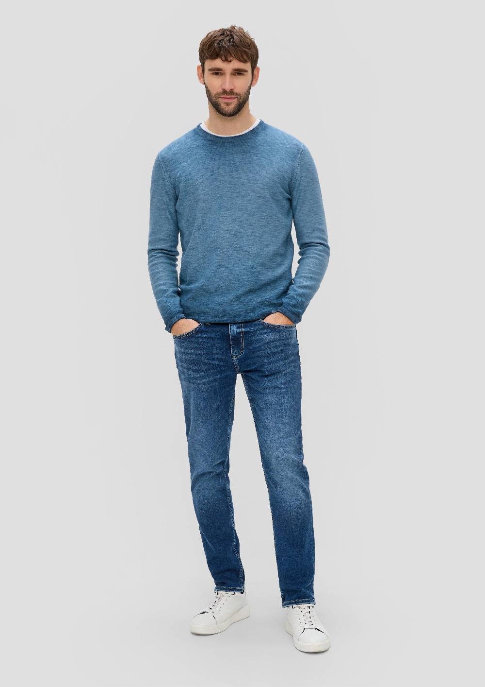 S.Oliver Strickpullover mit Rollsaum Vatertagsangebot