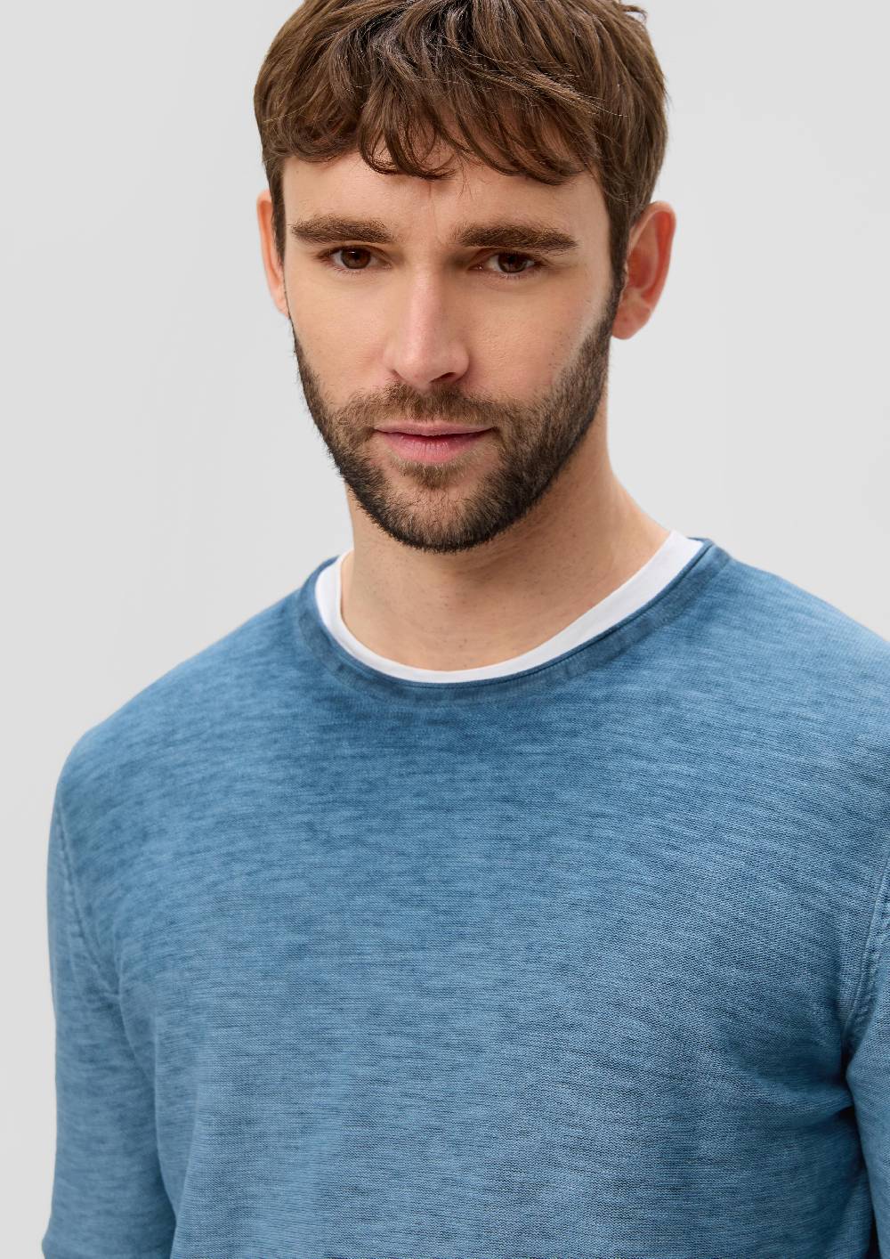 S.Oliver Strickpullover mit Rollsaum Vatertagsangebot