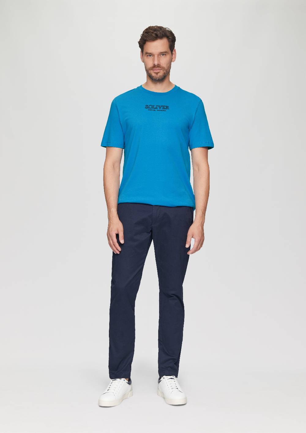 S.Oliver T-Shirt mit Logo-Motiven aus reiner Baumwolle Top Angebot