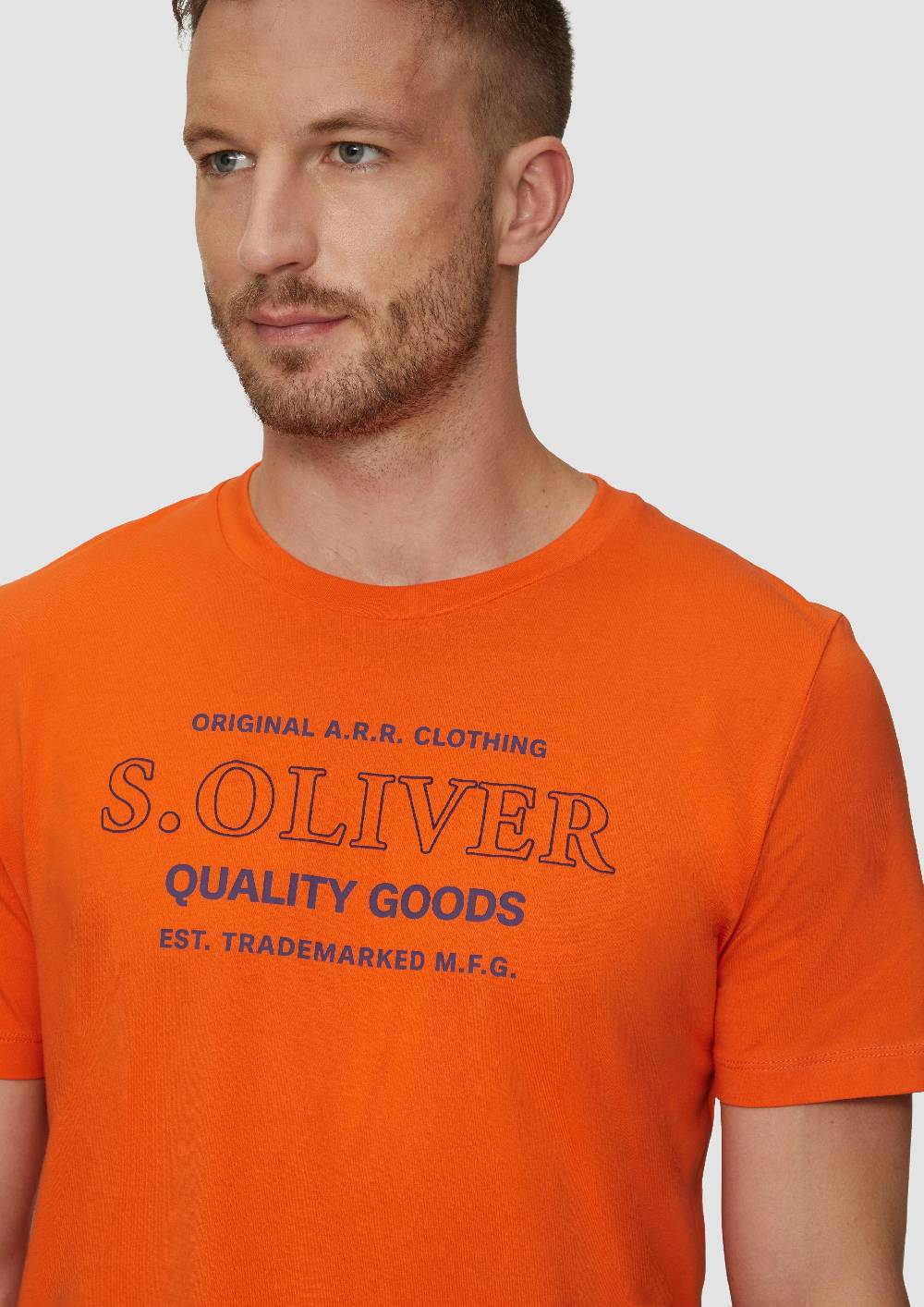 S.Oliver T-Shirt mit Logo-Motiven aus reiner Baumwolle Neueste Mode