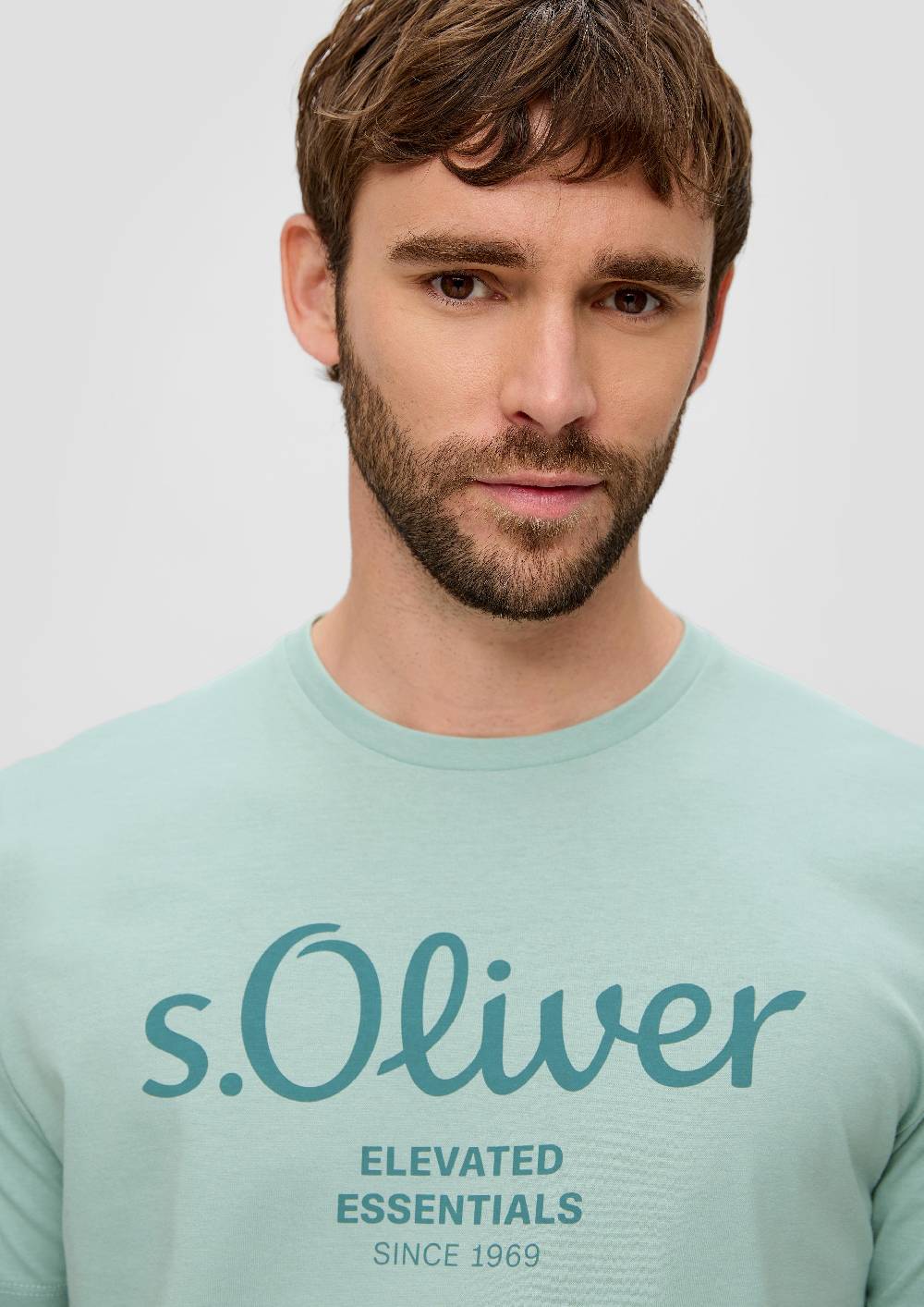 S.Oliver T-Shirt aus Baumwolle mit Label-Print Große Rabatte