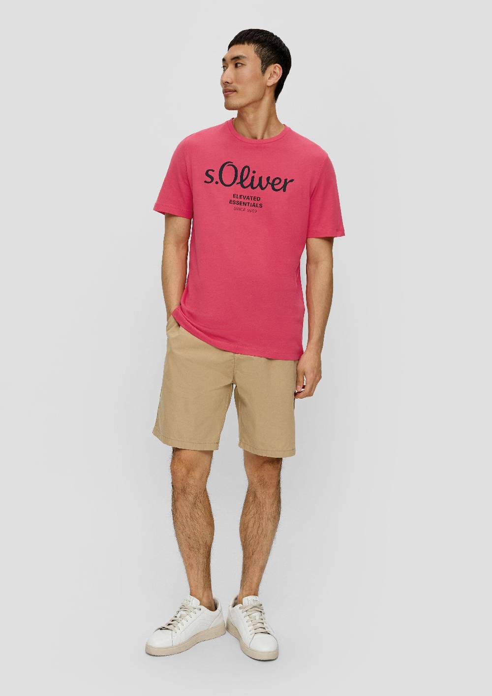 S.Oliver T-Shirt aus Baumwolle mit Label-Print Neuheiten