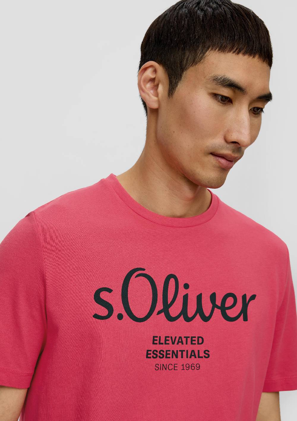 S.Oliver T-Shirt aus Baumwolle mit Label-Print Neuheiten