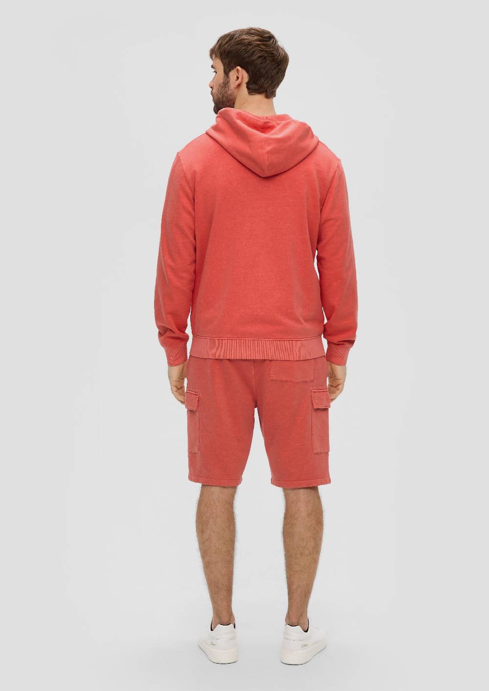 S.Oliver Sweatshirtjacke mit Garment Dye und Kapuze Räumungsverkauf
