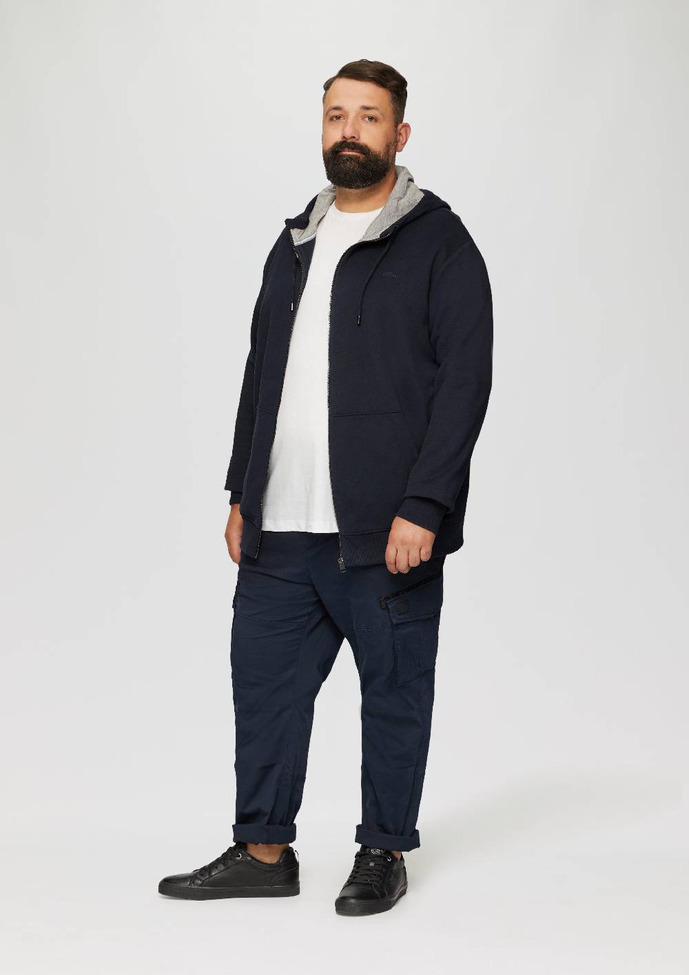S.Oliver Sweatshirt-Jacke mit Kapuze und Logo Bis zu 50% Rabatt