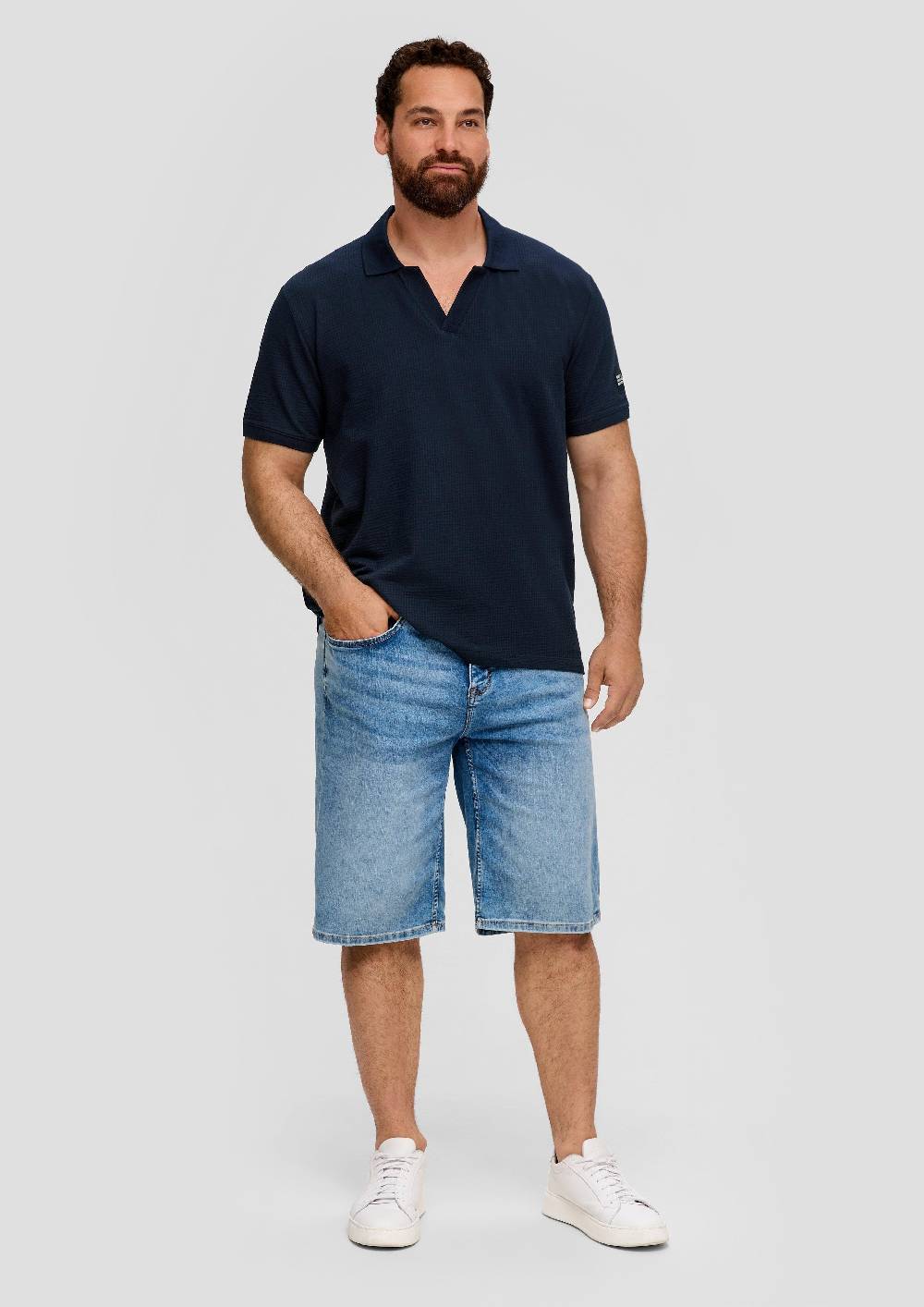 S.Oliver Poloshirt aus Baumwollstretch mit Applikation Bis zu 60% Rabatt