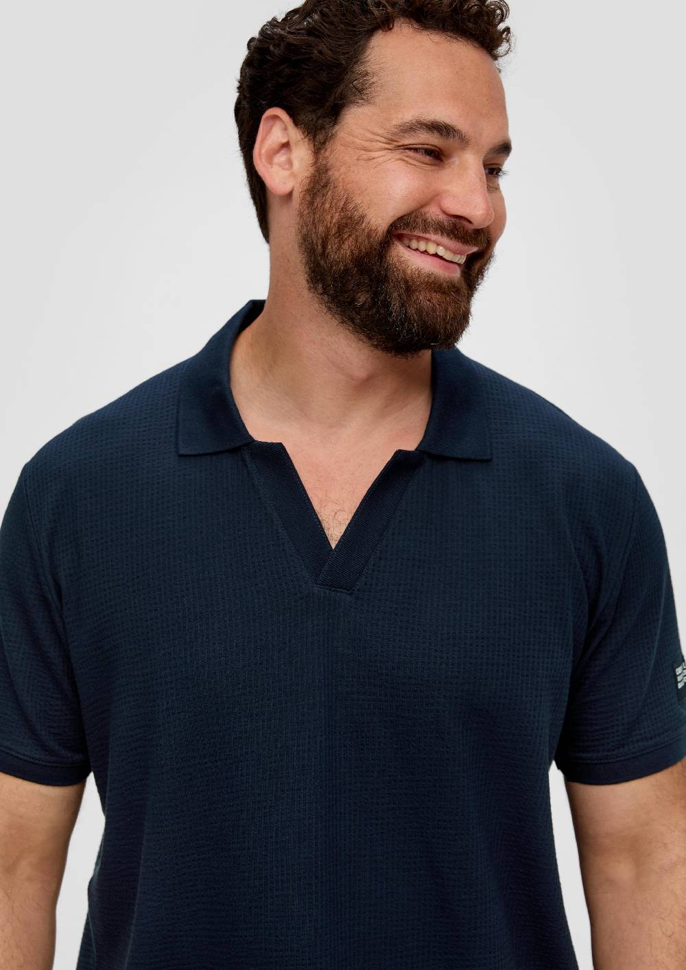 S.Oliver Poloshirt aus Baumwollstretch mit Applikation Bis zu 60% Rabatt