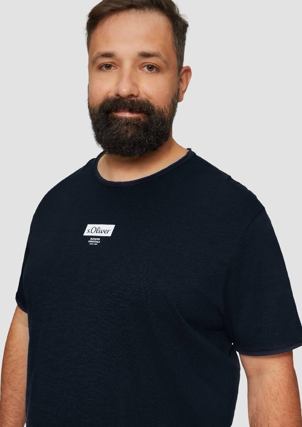 S.Oliver T-Shirt mit Flammgarnstruktur Nur für heute