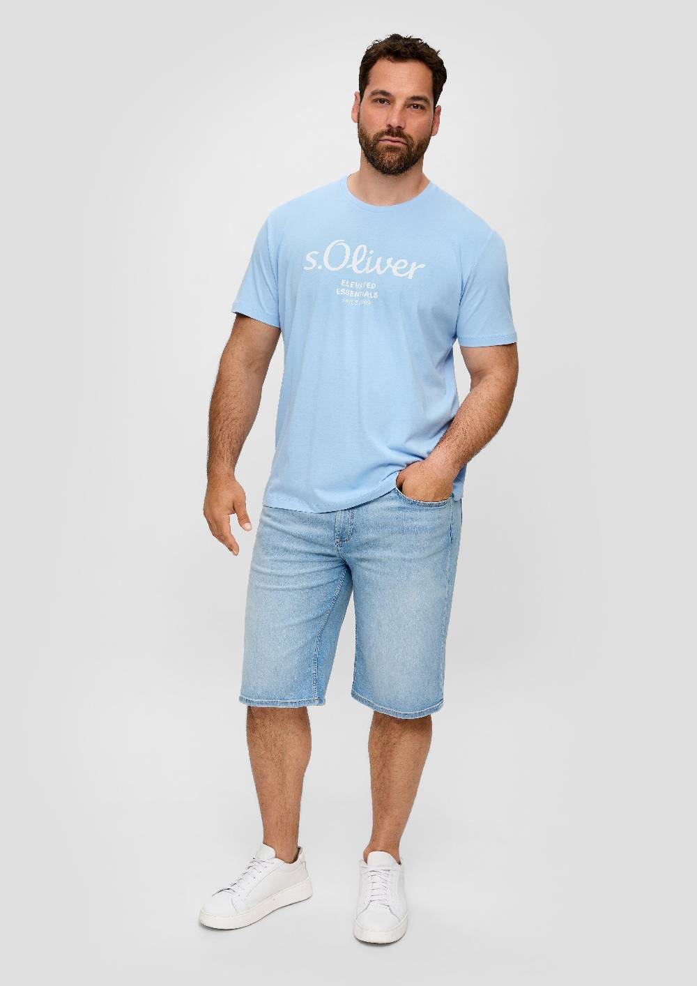 S.Oliver T-Shirt mit Label-Print Sonderangebot der Fabrik