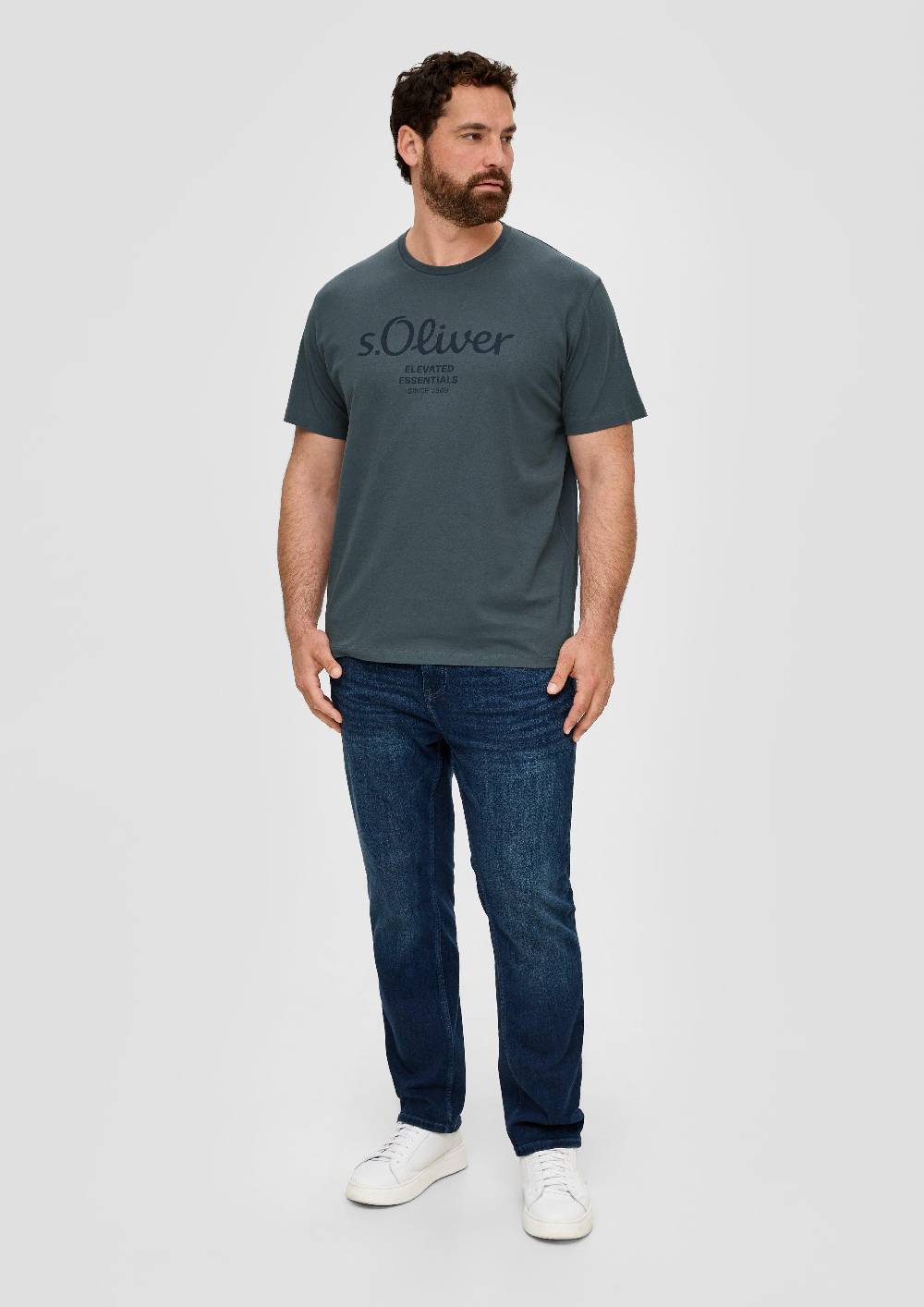 S.Oliver T-Shirt mit Logo-Print Vierteljährliche Förderung