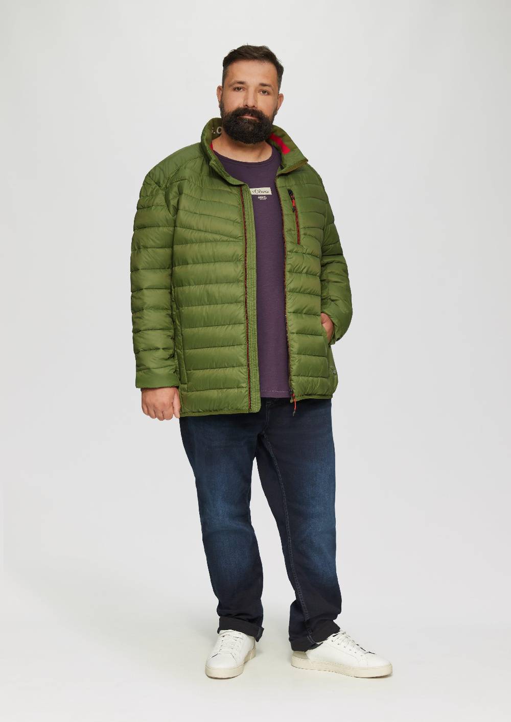 S.Oliver Wasserabweisende Steppjacke aus recyceltem Polyester Speichern exportieren